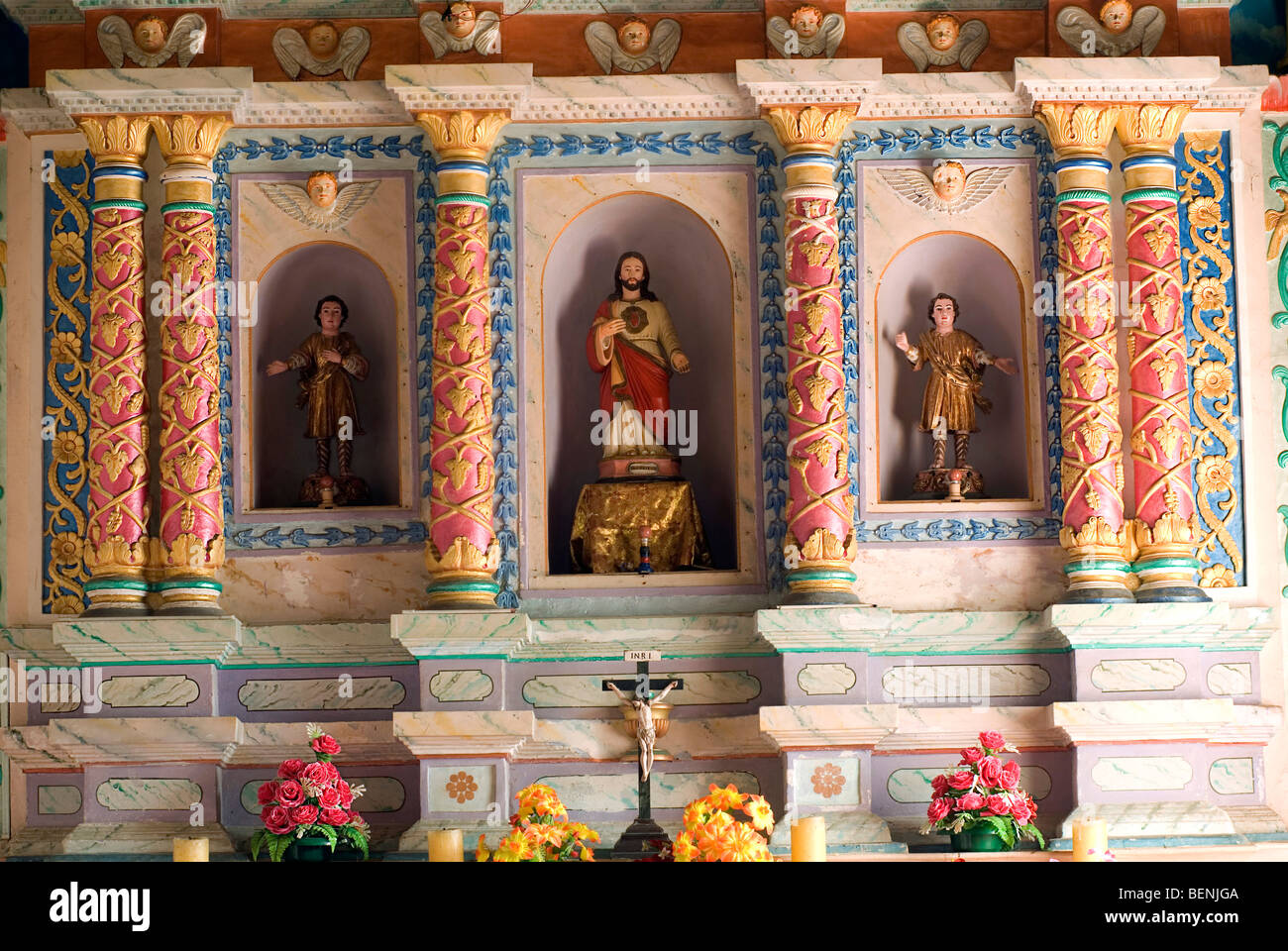 L'église Saint Thomas d'Kottakavu Paravur nord la troisième église chrétienne en Inde fondée par l'Apôtre saint Thomas dans le 1er Banque D'Images