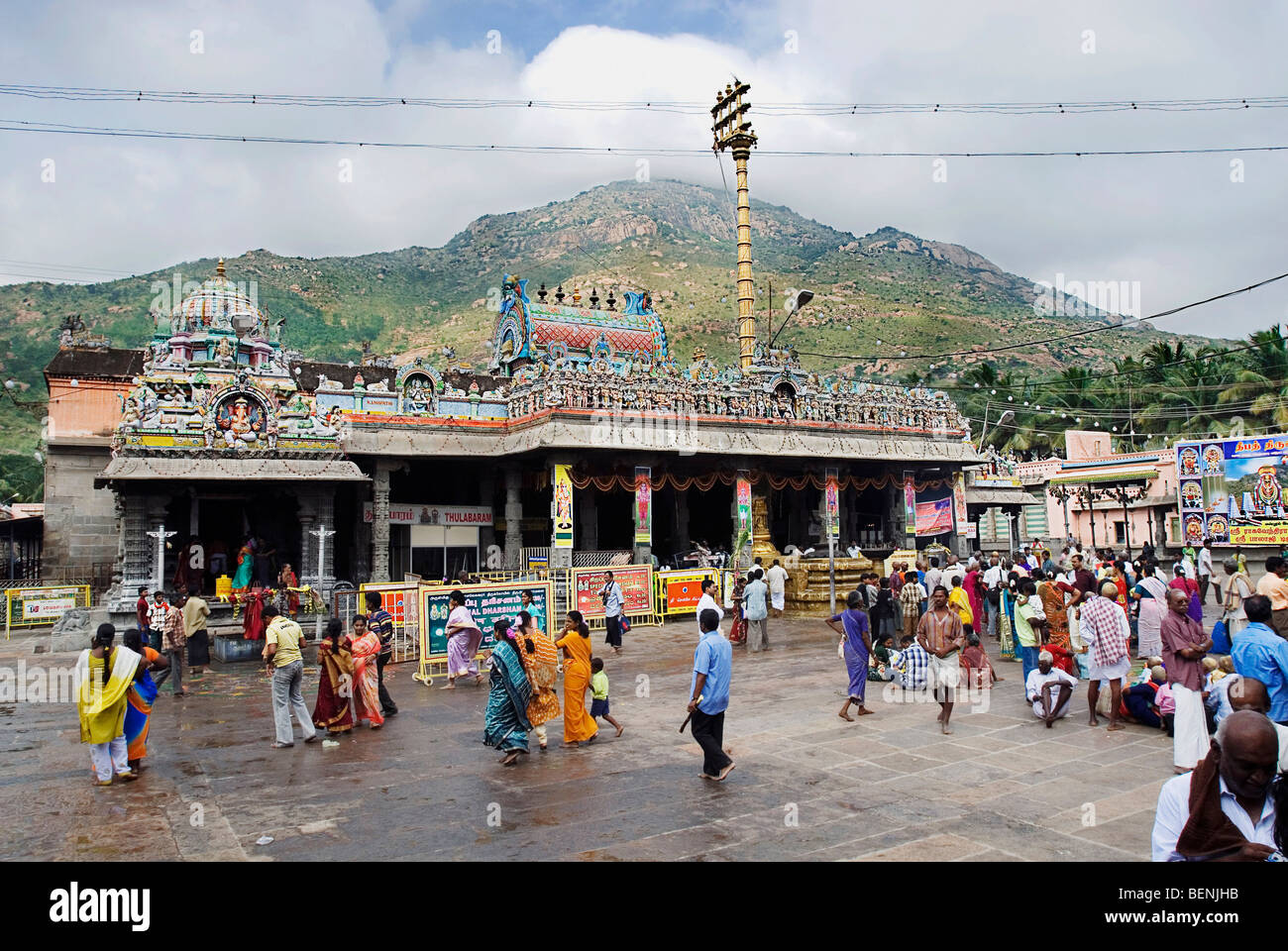 L'Arunachaleshwara Temple construit entre le 9ème et 13ème siècle est un temple hindou dédié au Dieu Shiva situé au Banque D'Images