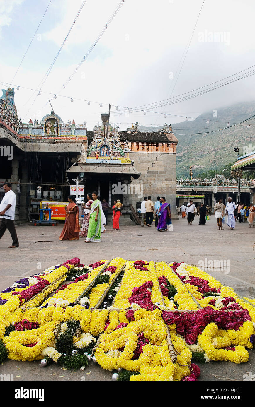 L'Arunachaleshwara Temple construit entre le 9ème et 13ème siècle est un temple hindou dédié au Dieu Shiva situé au Banque D'Images