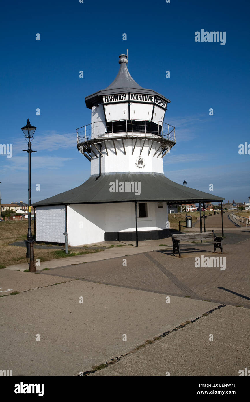 Phare faible, musée Maritime, Harwich, Essex, Angleterre Banque D'Images