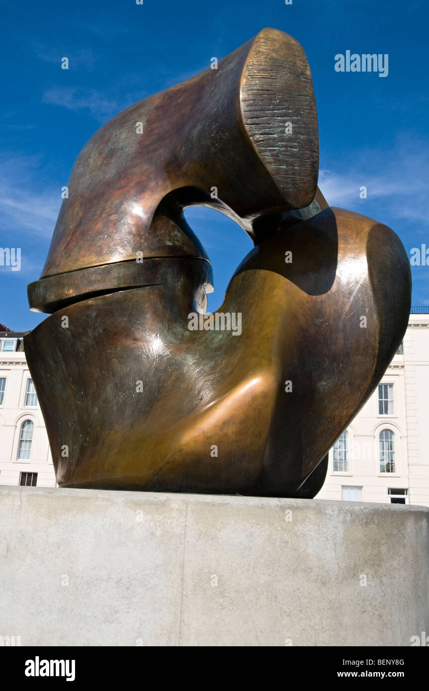 Henry Moore, pièce de fermeture, la sculpture, le sud de Londres Banque D'Images