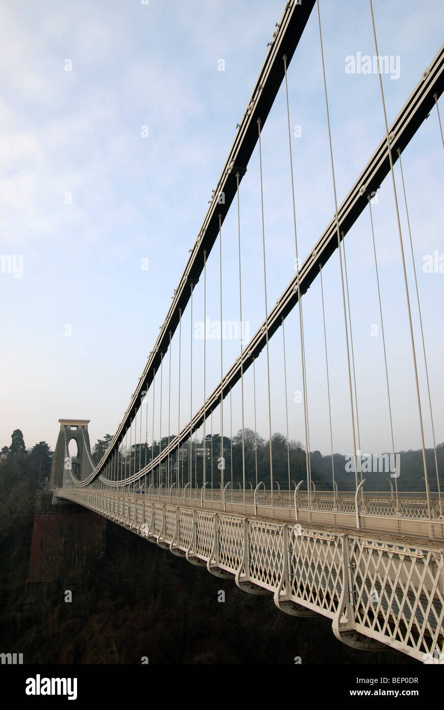 Le Clifton Suspension Bridge sur la rivière Avon, Bristol, Royaume-Uni. Banque D'Images
