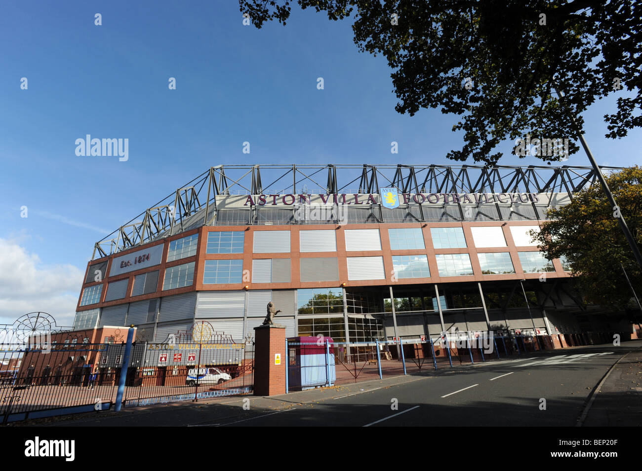 La Villa Du Parc accueil de Aston Villa Football Club à Birmingham Banque D'Images