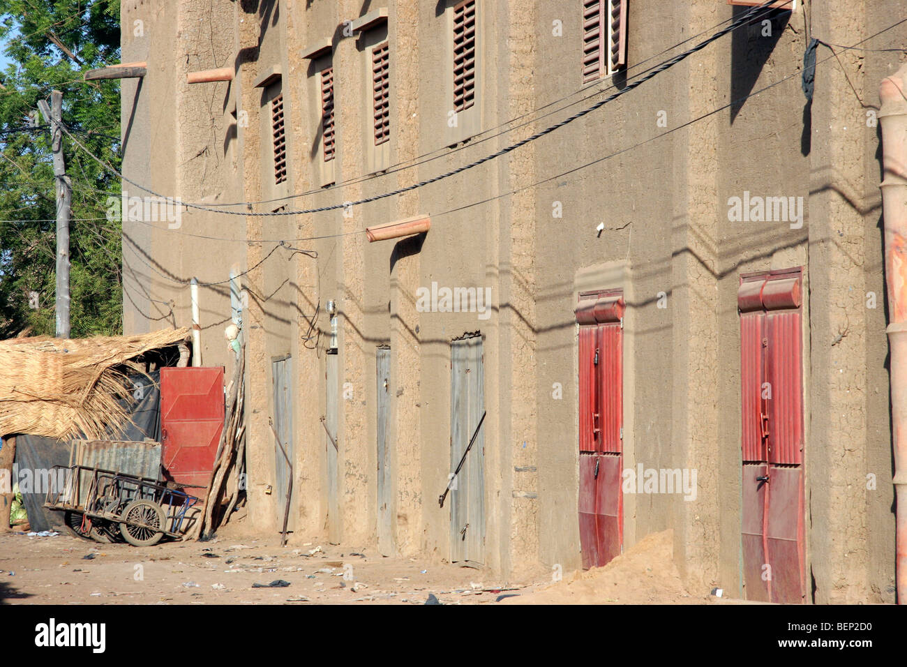 Maisons de Djenné, Mali, Afrique de l'Ouest Banque D'Images