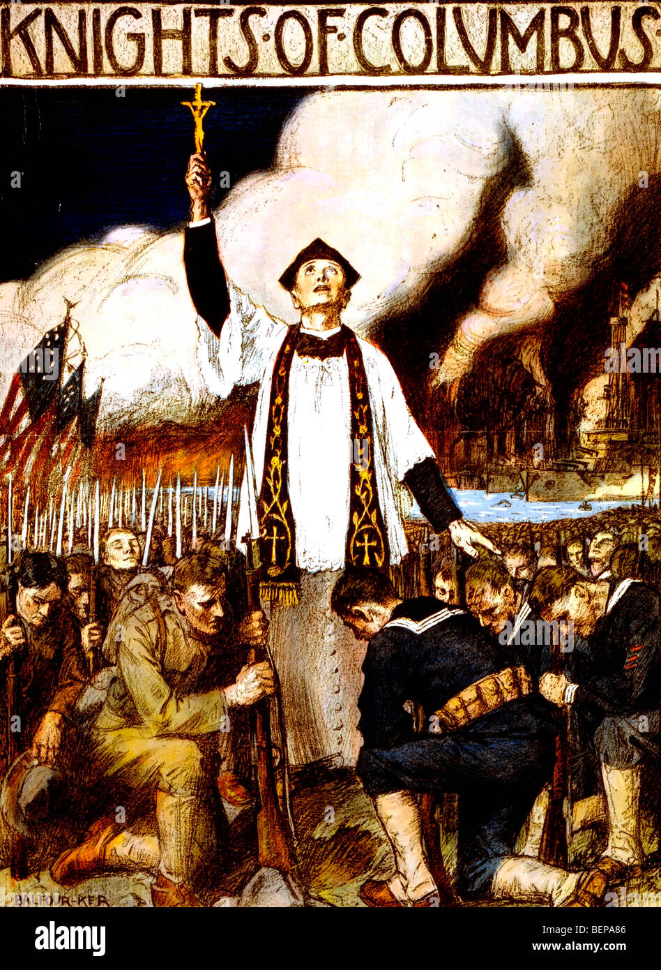 Chevaliers de Colomb - ÈRE DE LA PREMIÈRE GUERRE MONDIALE affiche