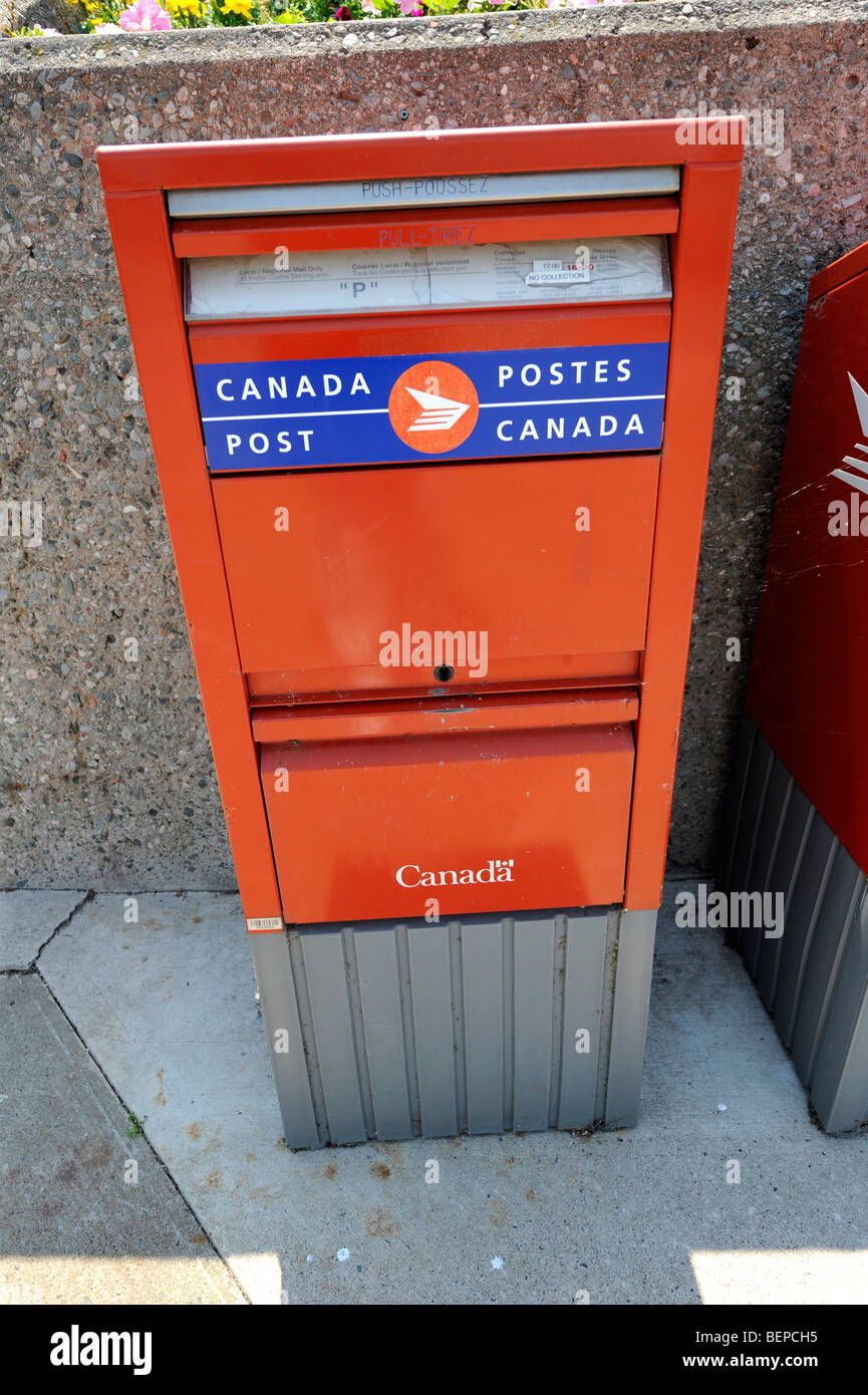 Les boîtes de courrier de Postes Canada ontario canada Banque D'Images