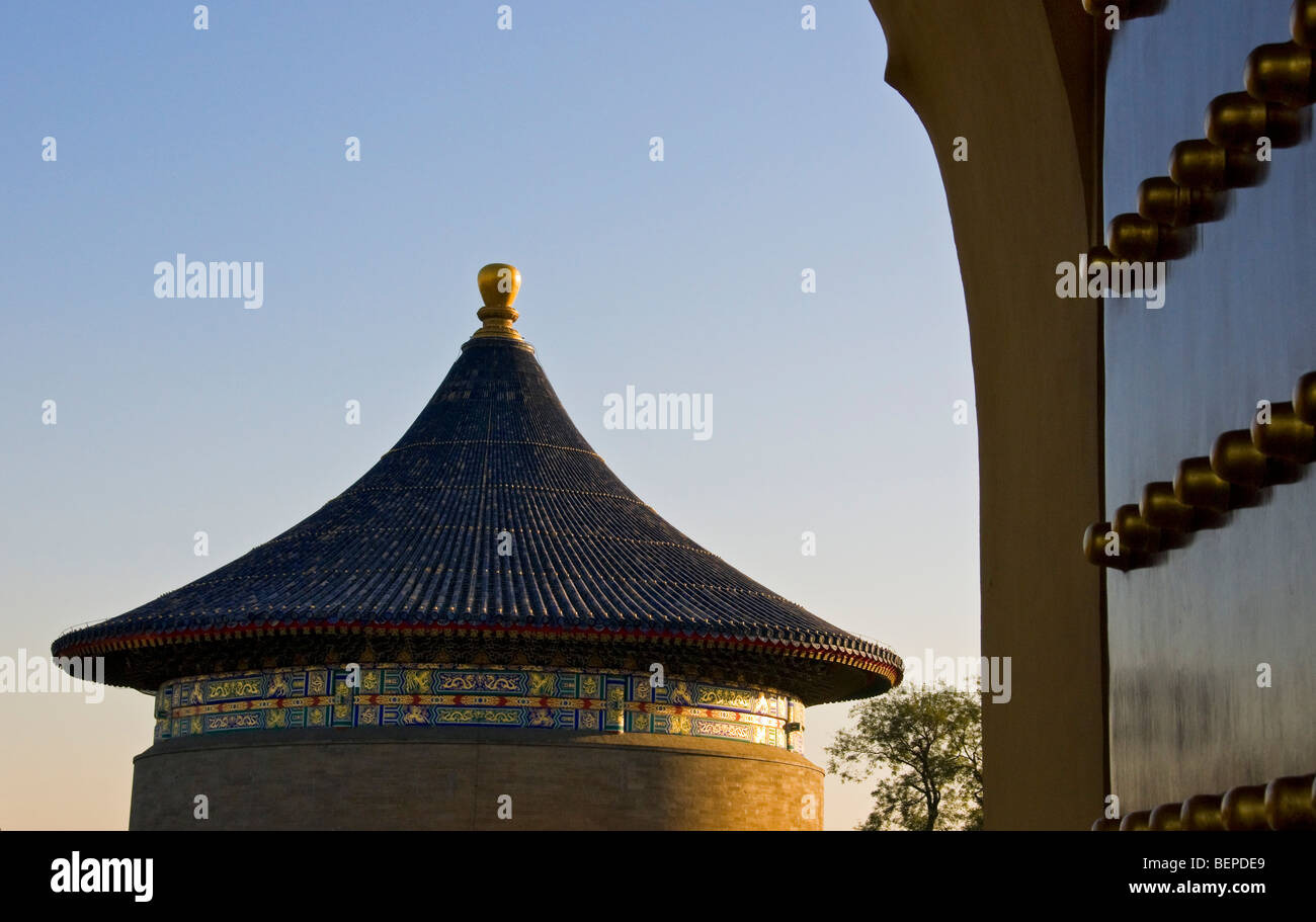 Voûte céleste impériale dans le temple du Ciel Pékin Chine Banque D'Images