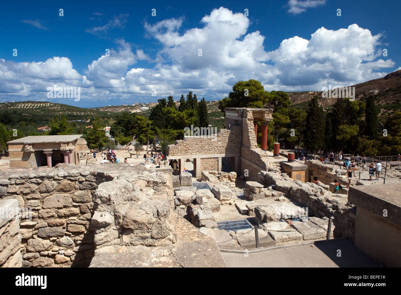 Ruines du palais de Knossos Banque D'Images