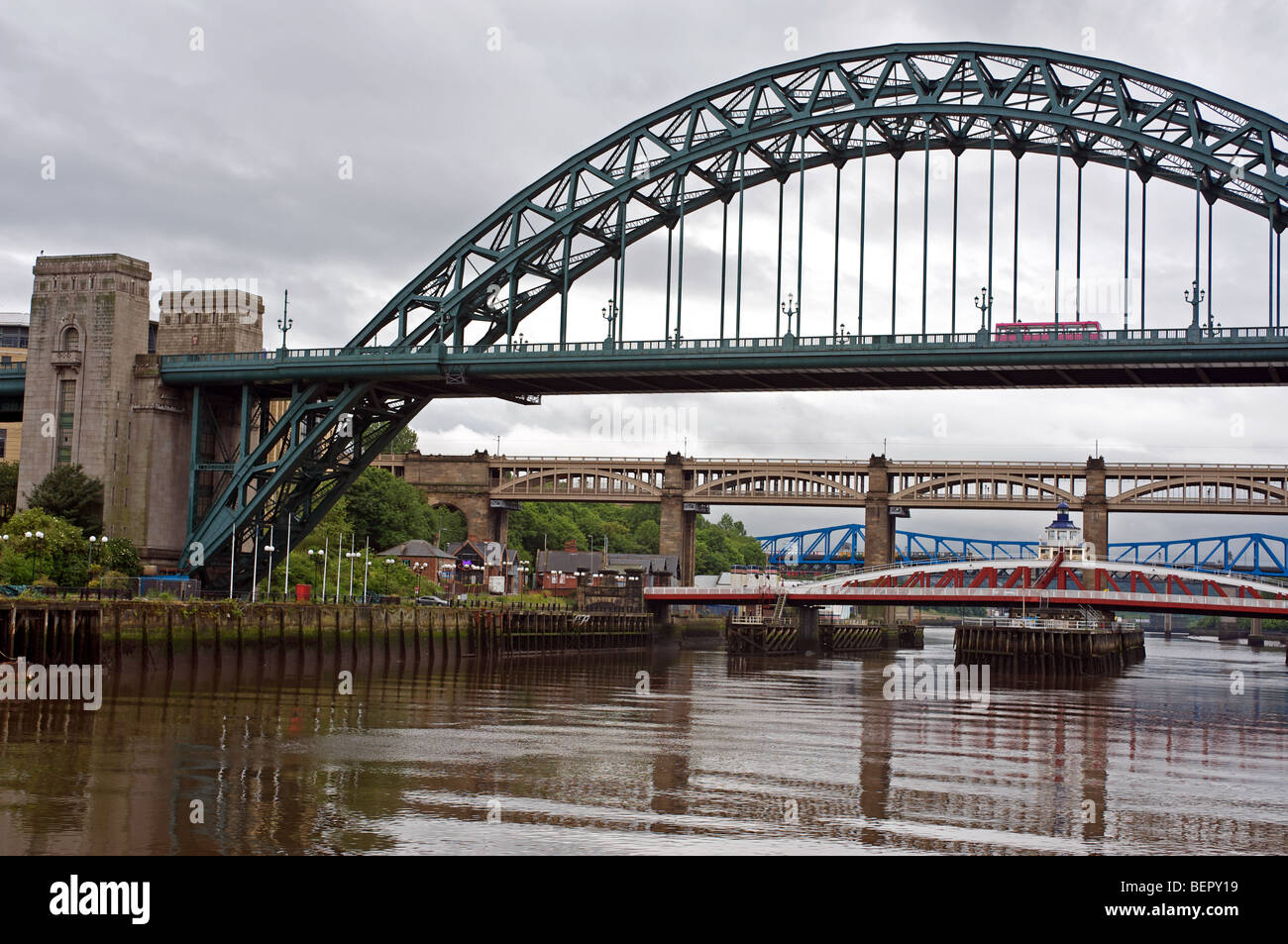 Tyne Bridge, Newcastle upon Tyne, au Royaume-Uni. Banque D'Images