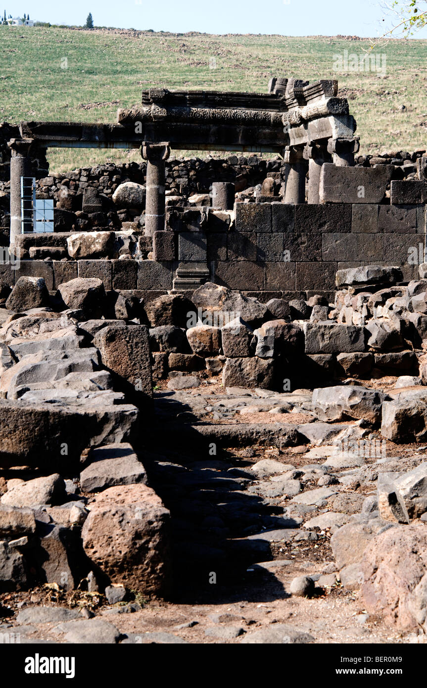 Début de l'implantation juive Korazim . Israel National Park Banque D'Images