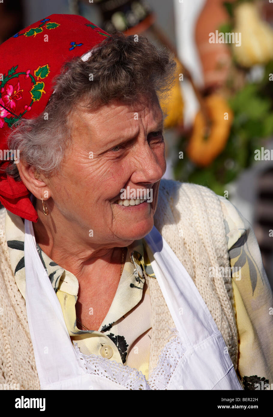 Les femmes de la région de l'Nagrecse hongrois en costume traditionnel - Hongrie Banque D'Images