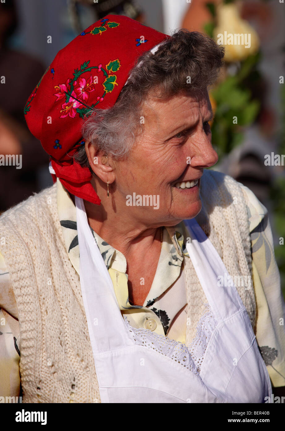 Les femmes de la région de l'Nagrecse hongrois en costume traditionnel - Hongrie Banque D'Images