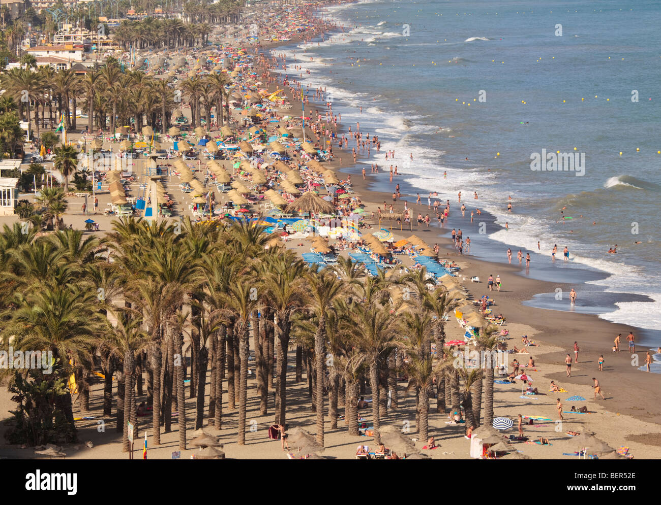 Bajondillo-Playamar beach, Torremolinos, Costa del Sol, la province de Malaga, Espagne Banque D'Images
