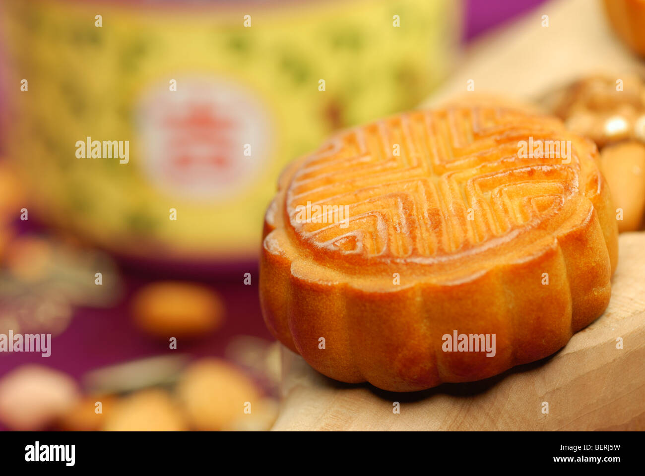 Aliments chinois célèbre--gâteau de lune,libre. Banque D'Images