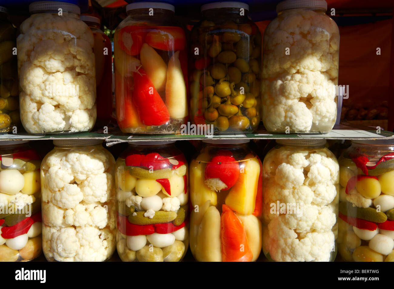 Légumes marinés - Hongrois Banque D'Images