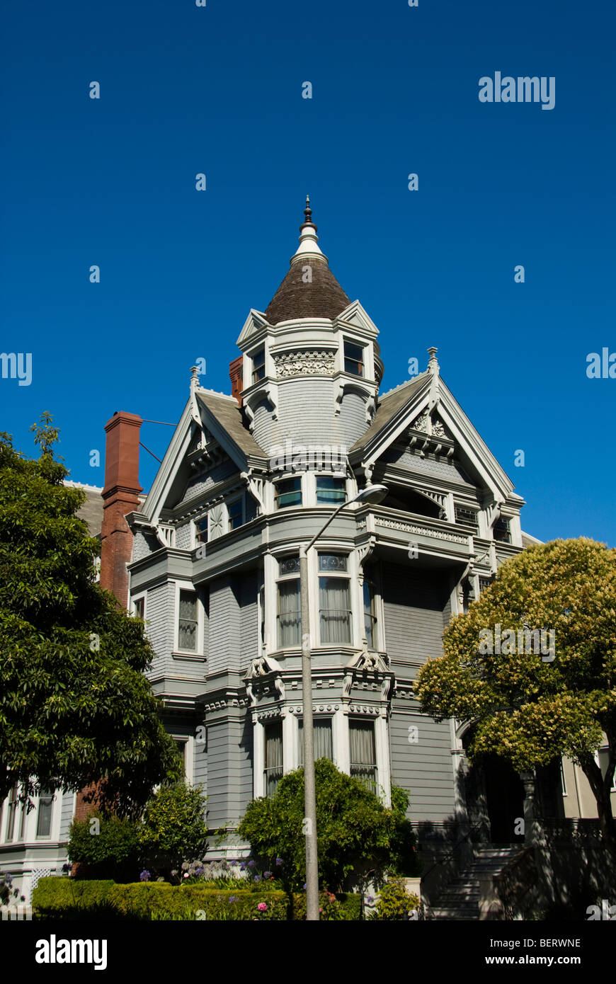 Californie : San Francisco. Haas-Lilienthal house victorienne. Photo copyright Lee Foster. Photo #  : 22-casanf83808 Banque D'Images