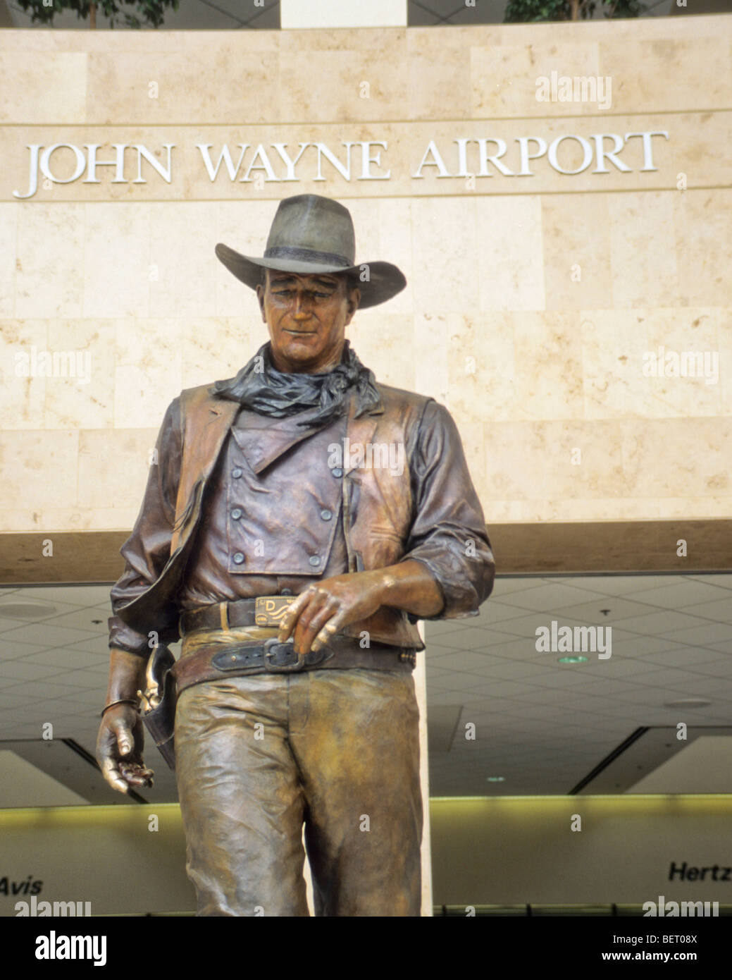 Santa Ana John Wayne voyage Californie fly honneur n'oubliez pas de mémoire mémoire grande histoire des armes à feu cowboy memorial famouse marche stride Banque D'Images