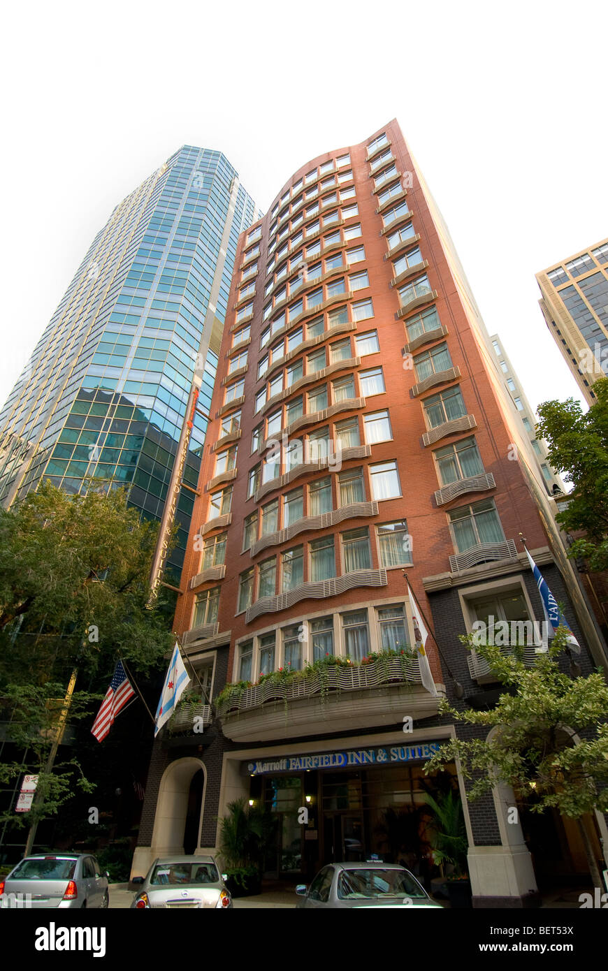 Marriott Fairfield Inn dans le centre-ville de Chicago, Illinois, États-Unis Banque D'Images