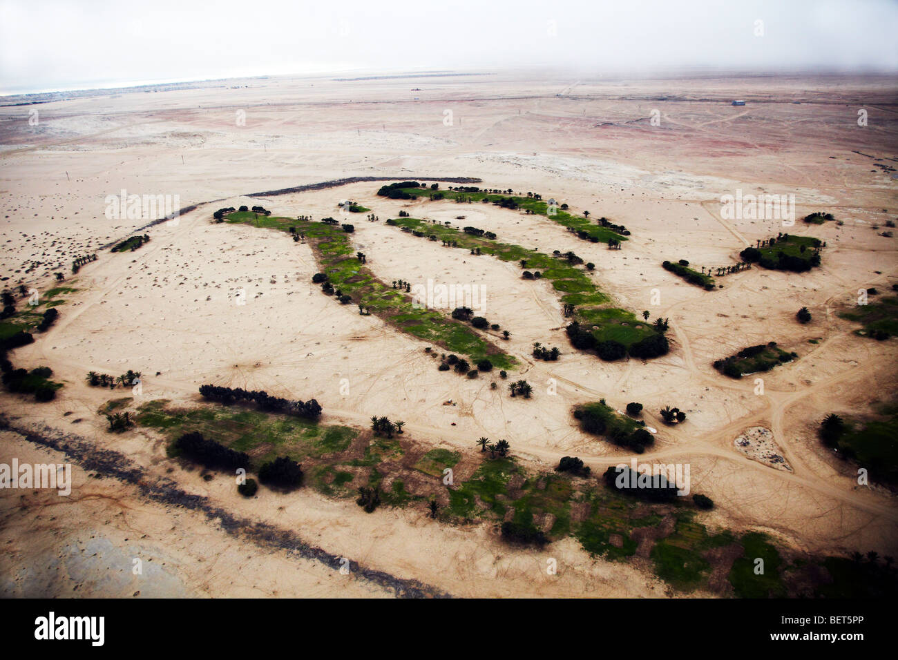 Vue aérienne du désert de Namibie Swakopmund avion Banque D'Images