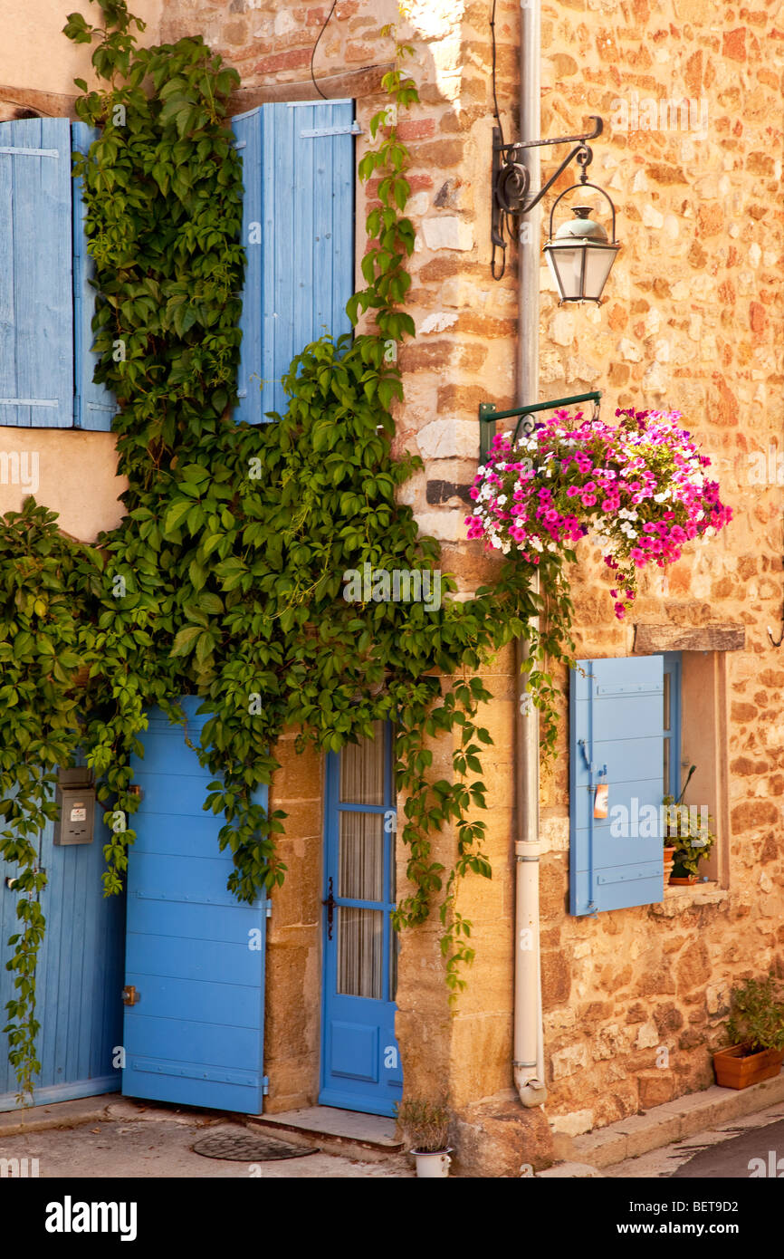 Porte d'accueil dans la région de Gigondas Provence France Banque D'Images