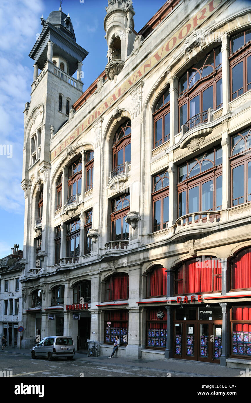 Le festival d'art et centre de Vooruit de Gand, Belgique Banque D'Images