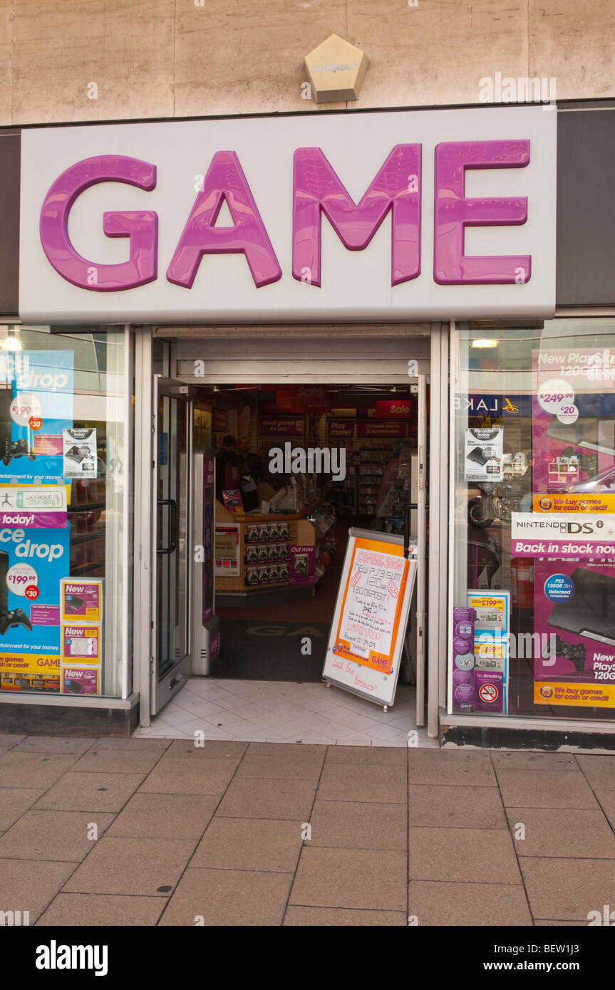 Le jeu shop store à Norwich, Norfolk, UK Banque D'Images