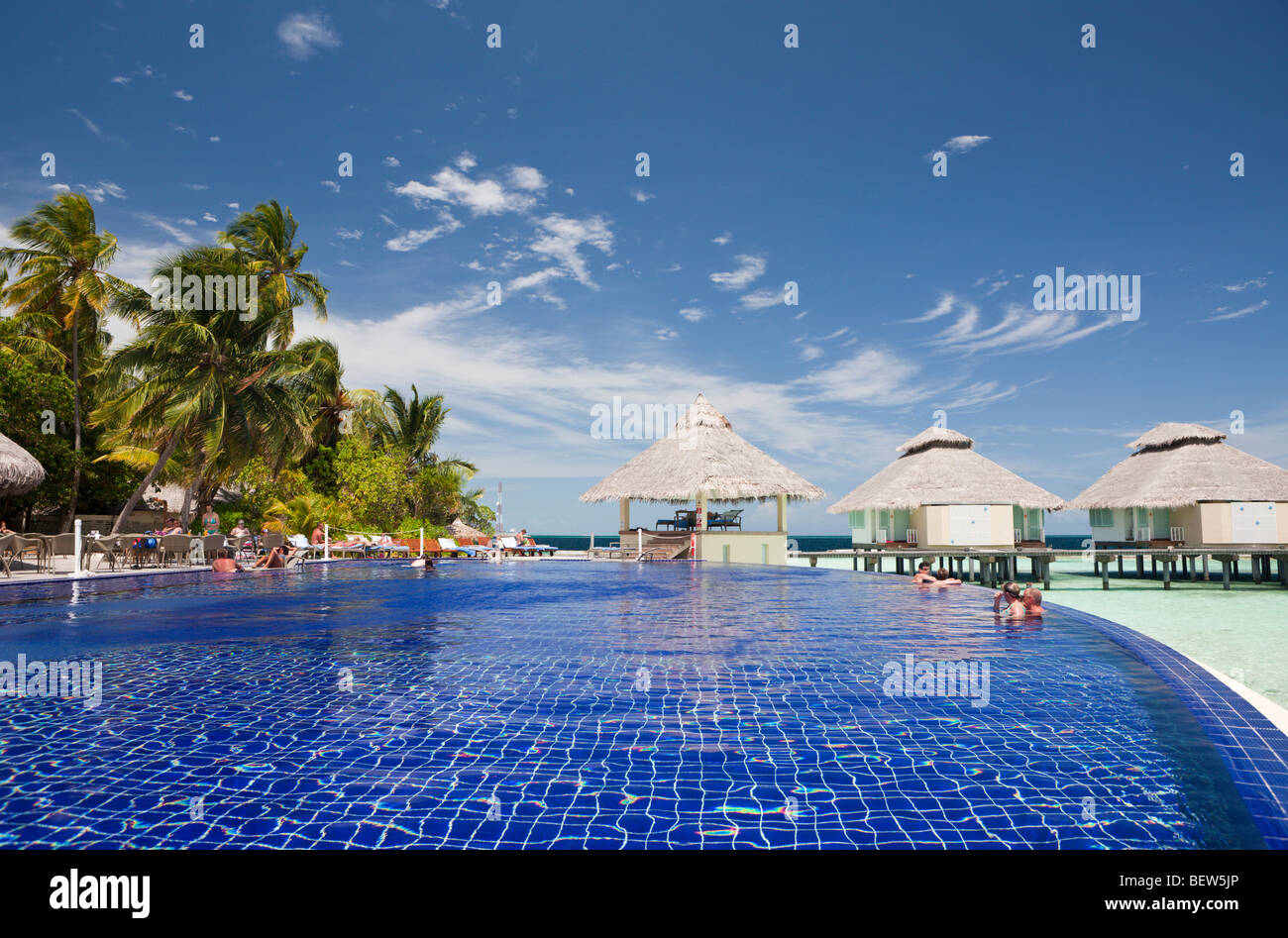 Bassin de l'Île Maldives Ellaidhoo, North Ari Atoll, Maldives Banque D'Images