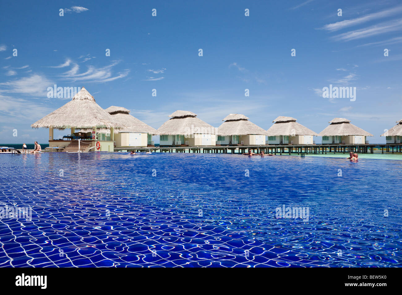 Bassin de l'Île Maldives Ellaidhoo, North Ari Atoll, Maldives Banque D'Images