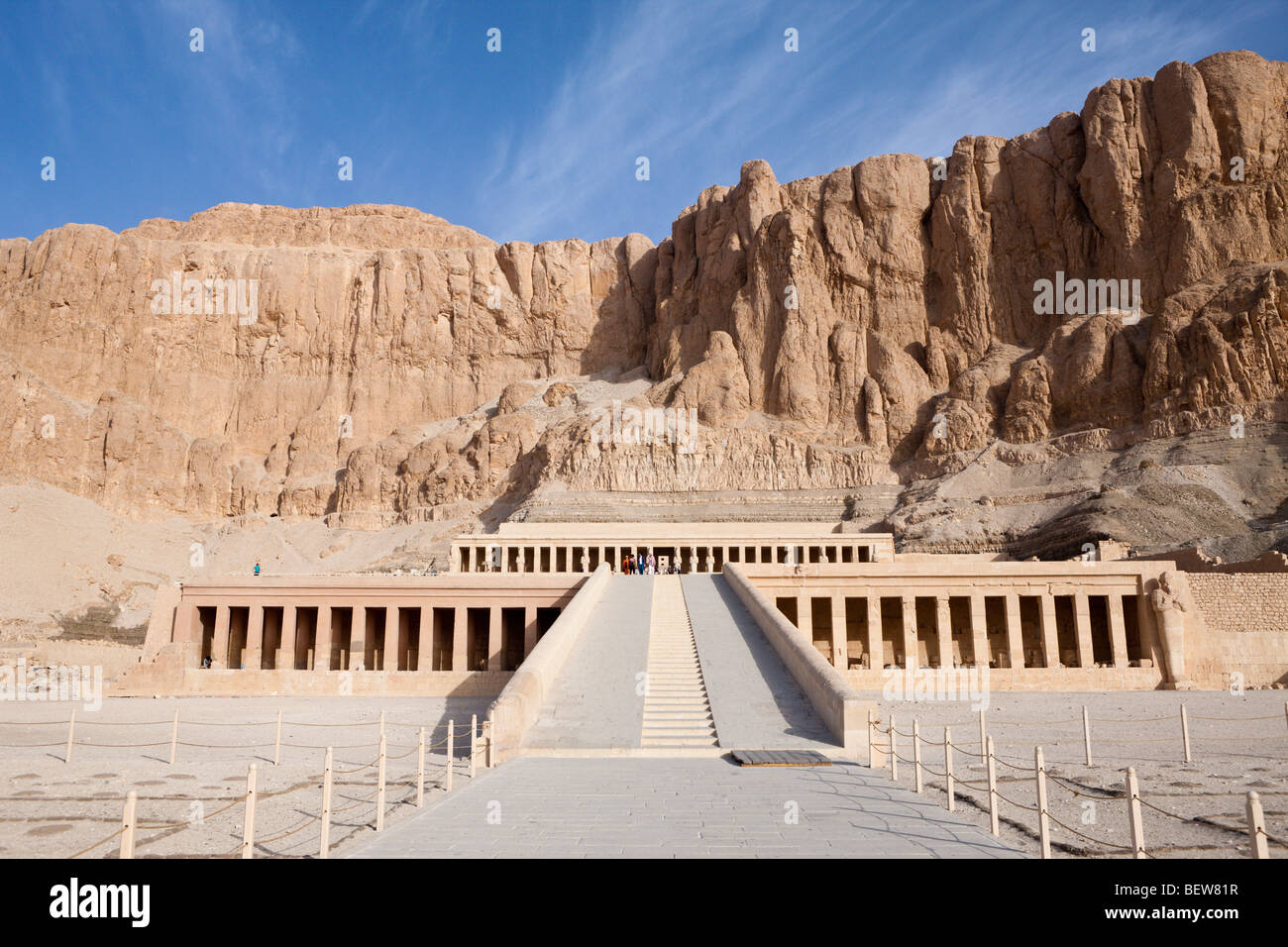 Temple funéraire de la reine Hatshepsout, Luxor, Egypte Banque D'Images