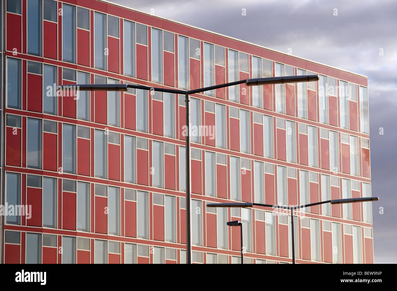 Capircorn Haus, immeuble de bureaux à basse énergie, Düsseldorf, Rhénanie du Nord-Westphalie, Allemagne. Banque D'Images