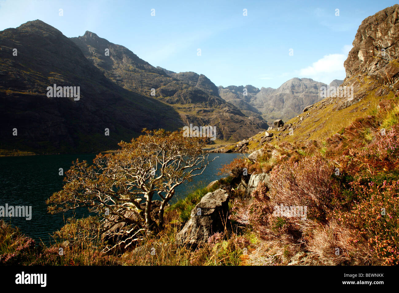 Loch Coruisk et les Cuillin Hills, île de Skye, hautes terres de l'ouest Ecosse, Royaume-Uni. Banque D'Images