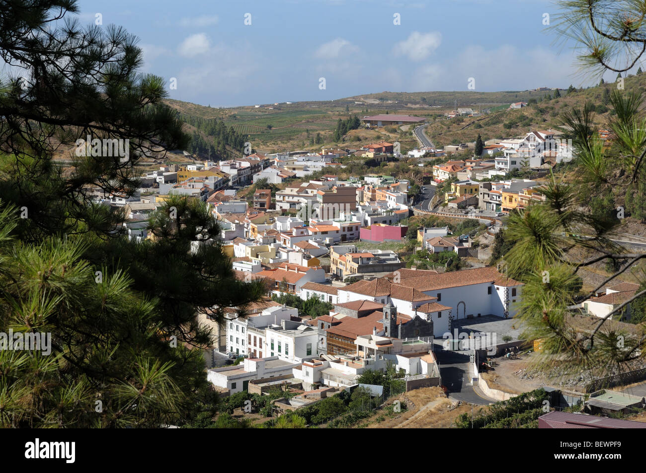 Village Vilaflor sur île des Canaries Tenerife, Espagne Banque D'Images