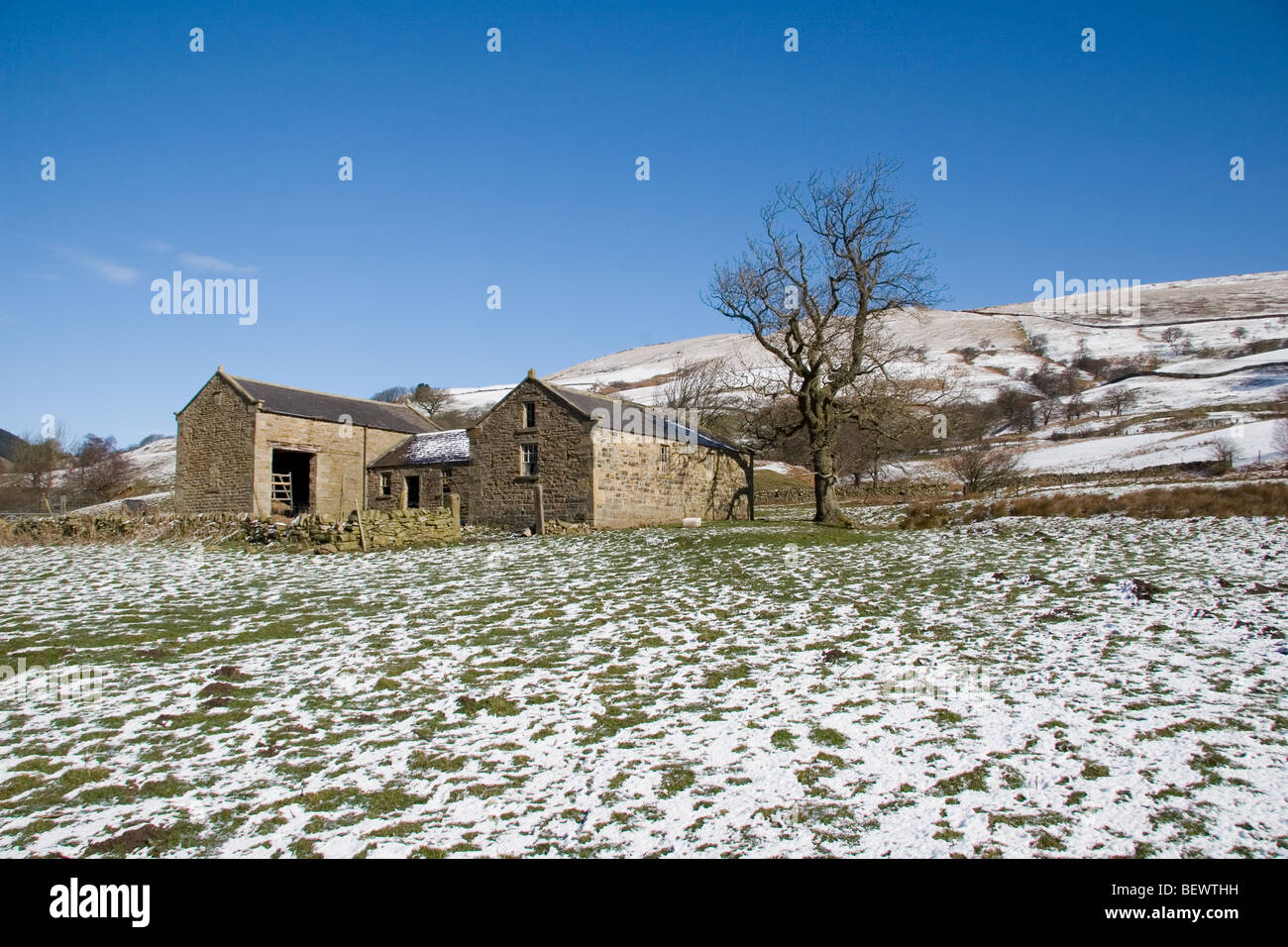 L'hiver dans le Peak District Banque D'Images