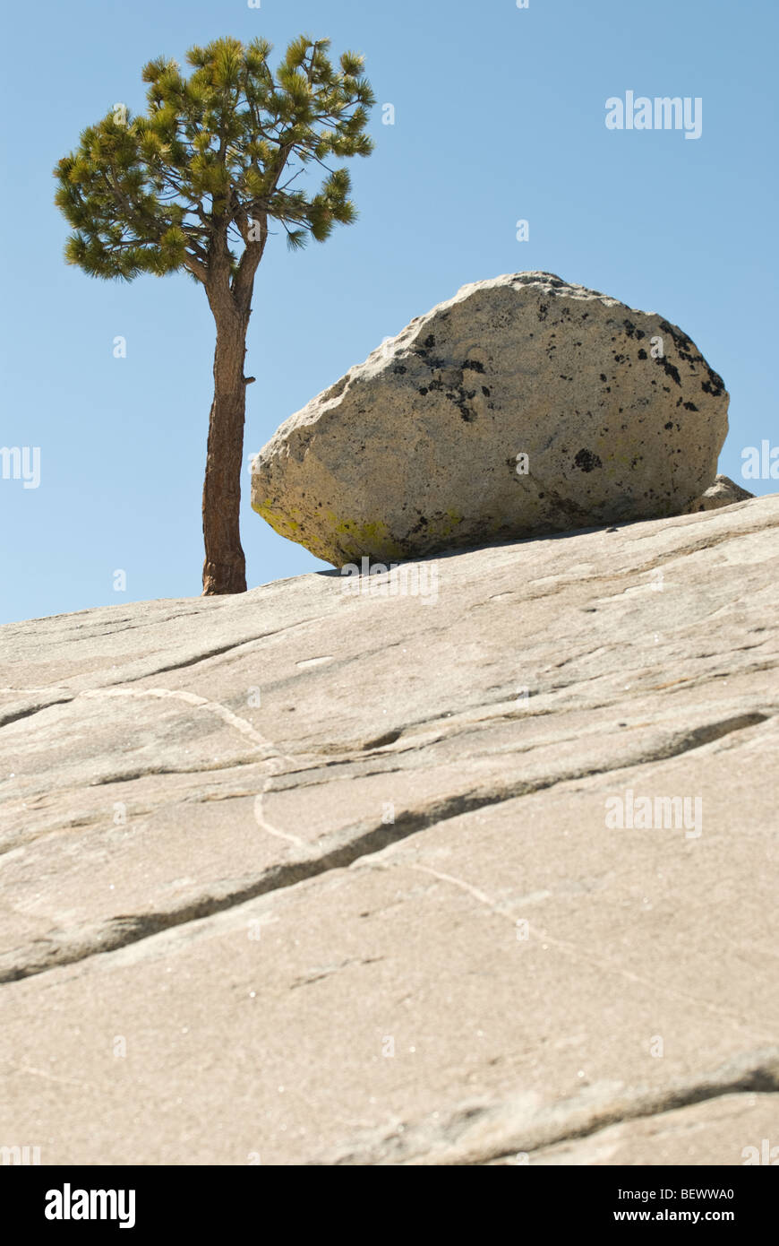 Olmstead Point dans le Parc National de Yosemite, en Californie. Banque D'Images