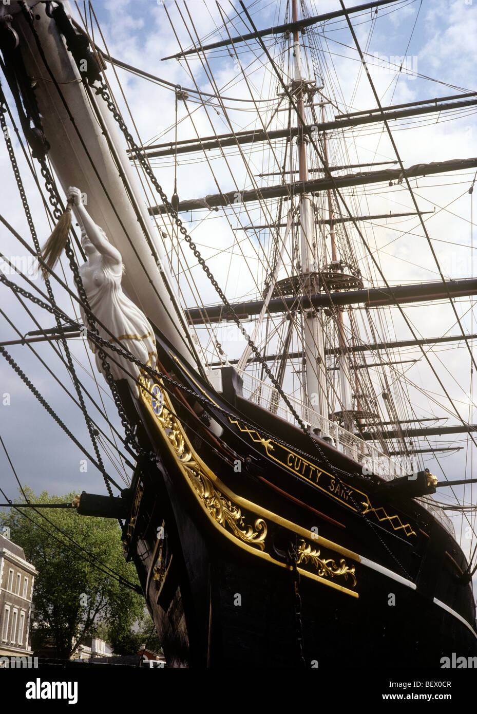 UK, Londres, Greenwich, le Cutty Sark clipper extrême seul survivant des mondes Banque D'Images
