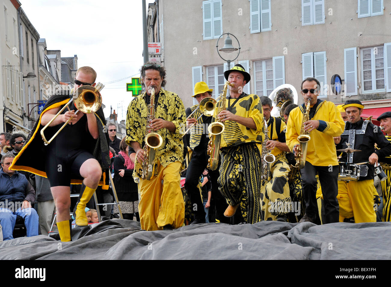 Festival de musique jazz Poitou France Banque D'Images