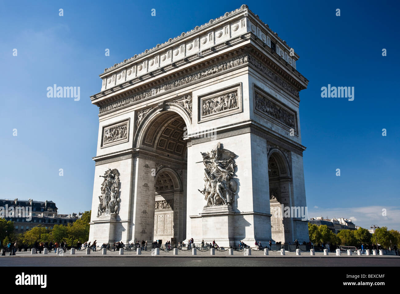 Arc de Triomphe Paris France Banque D'Images