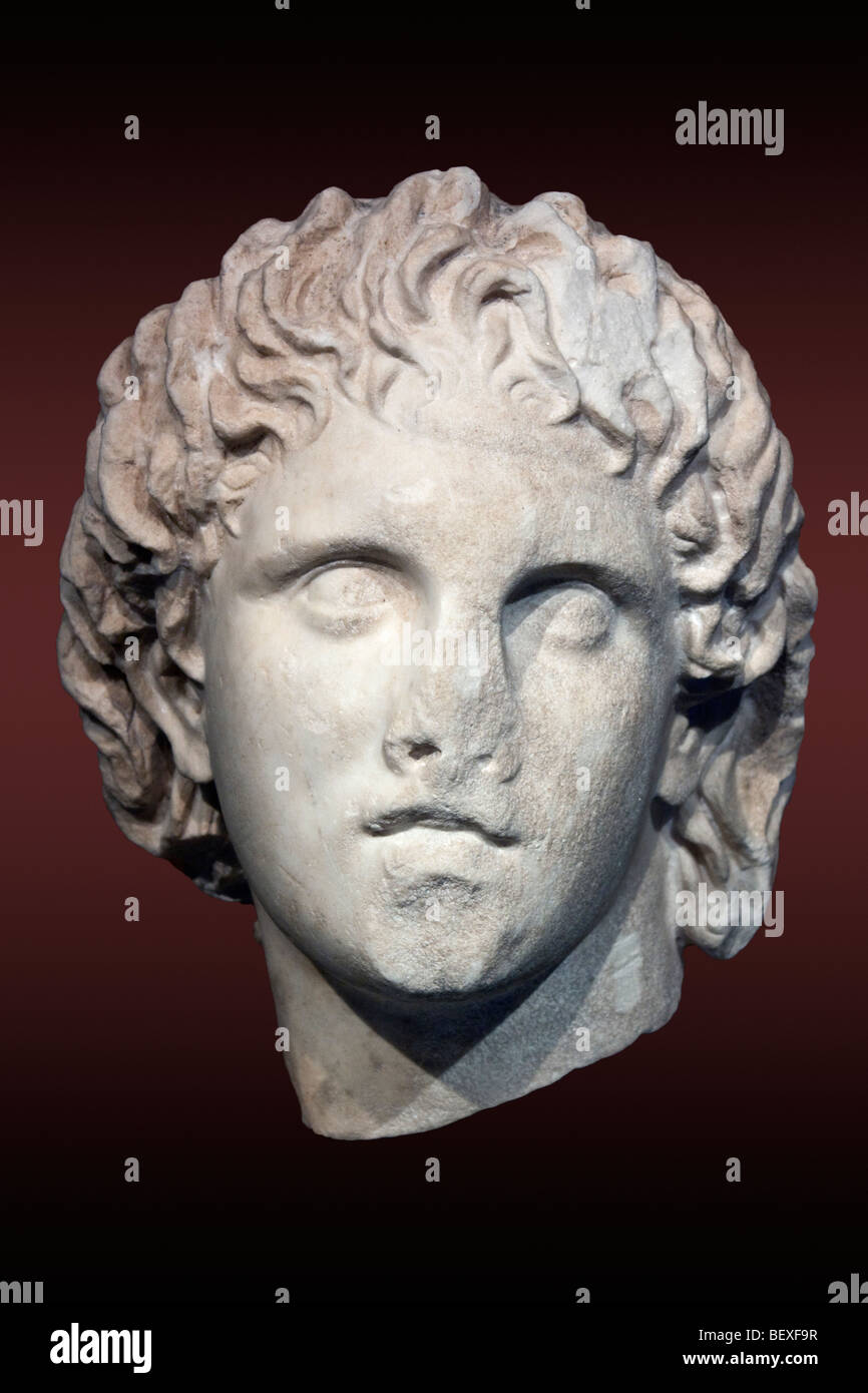 Portrait d'Alexandre le Grand de Pella, la Grèce. Banque D'Images