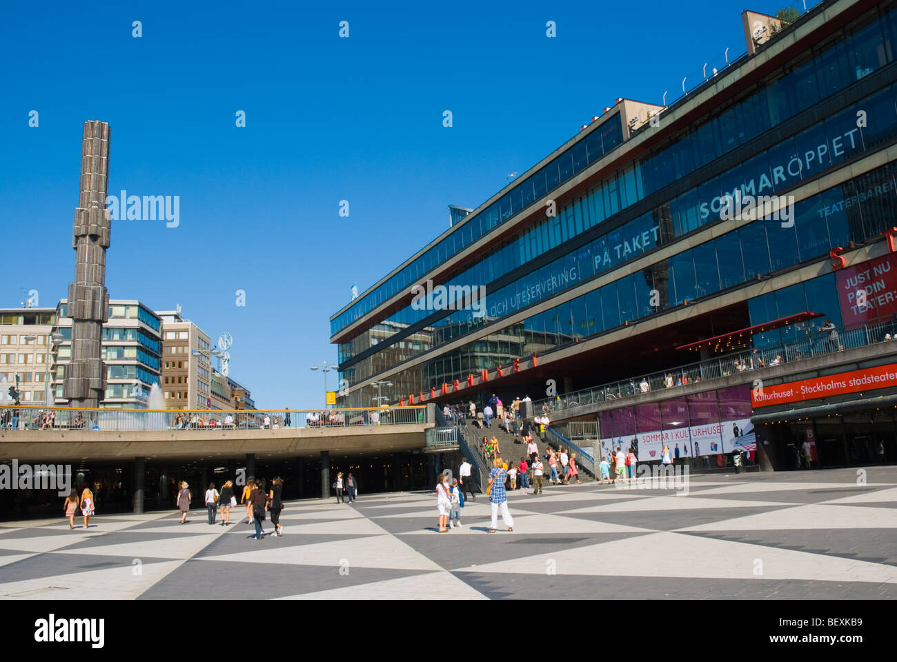 Sergels Torg Stockholm Suède Europe centrale Banque D'Images