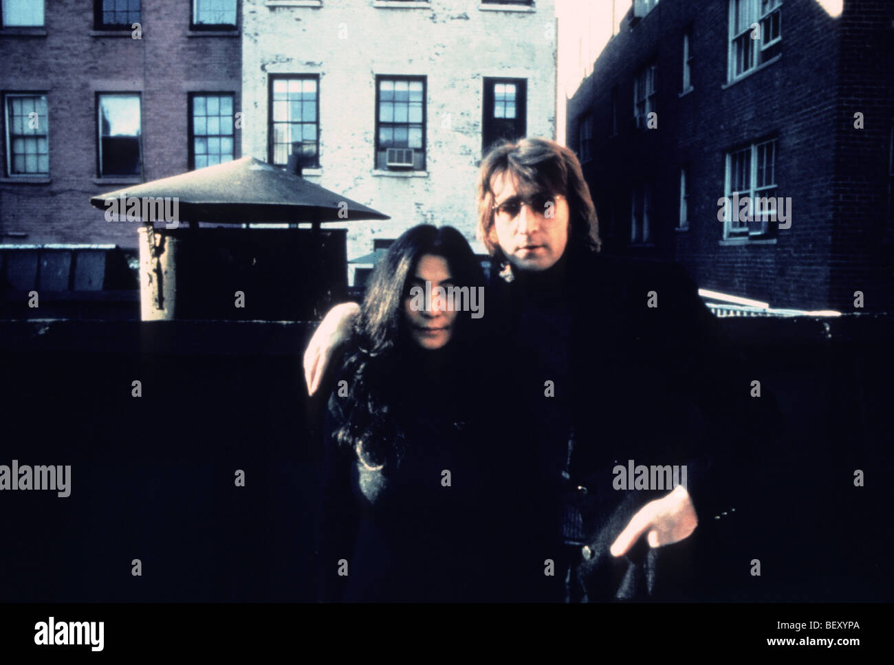 John Lennon et Yoko Ono Banque D'Images