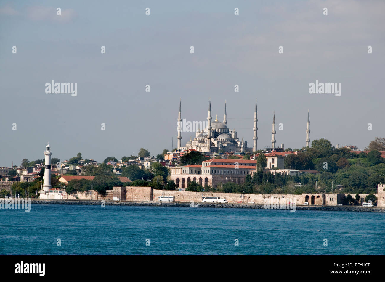 Istanbul Turquie Mosquée Bleue Sultan Ahmet Camil Banque D'Images