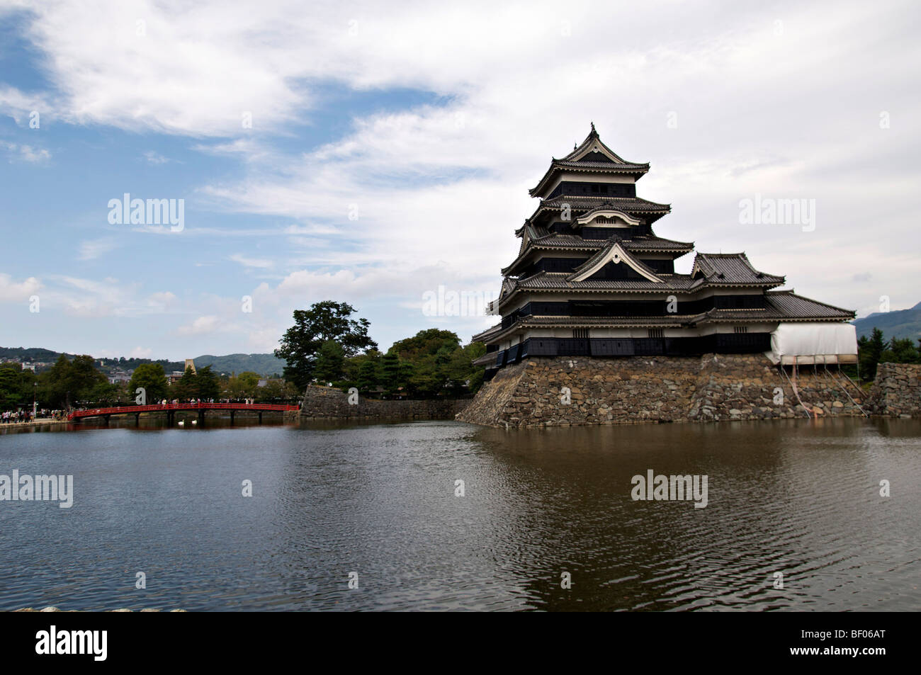 Château de Matsumoto, à Nagano, Japon Banque D'Images