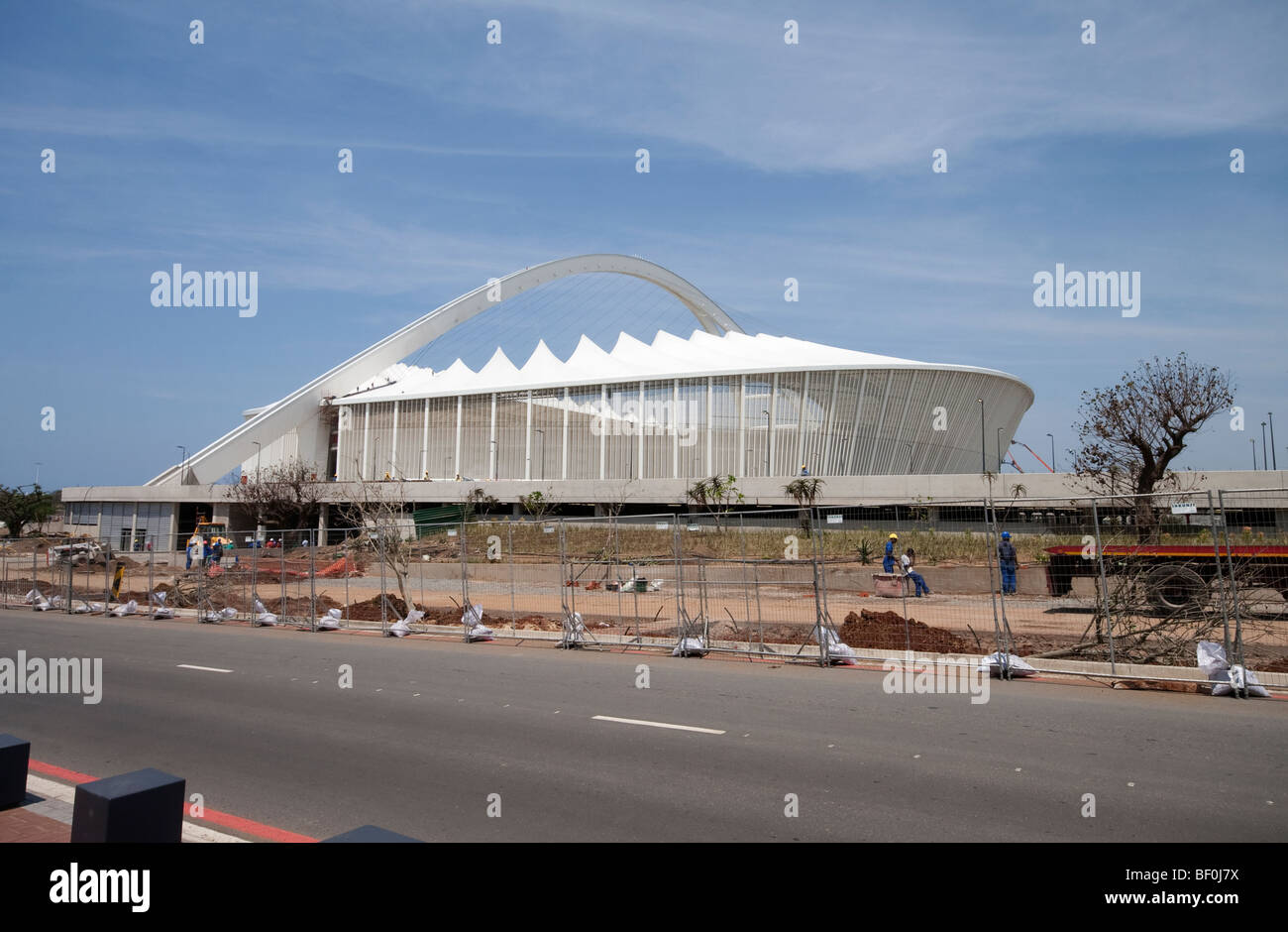 Stade Moses Mabhida à Durban, Afrique du Sud Banque D'Images