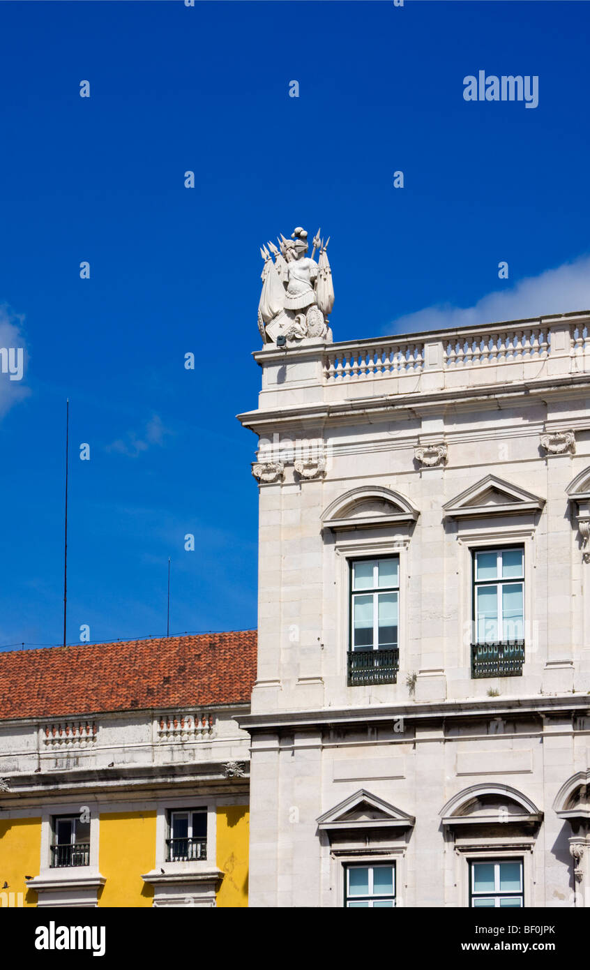 Coin de Ministerios, Praca do Comercio, la Baixa, Lisbonne, Portugal, Pâques 2009 Banque D'Images