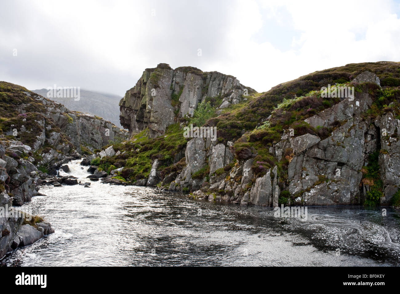 Paysage de la côte près de l'UIG Sands sur l'île de Lewis, en Écosse Banque D'Images