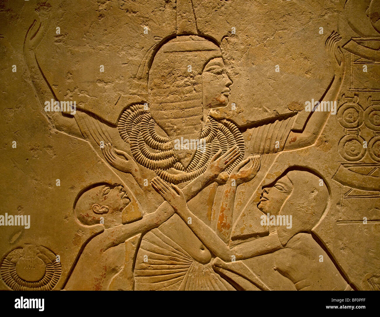 Thèbes Louxor Vallée des Rois tombe de Toutankhamon hiéroglyphe hiéroglyphes hiéroglyphes Egypte dessins Banque D'Images