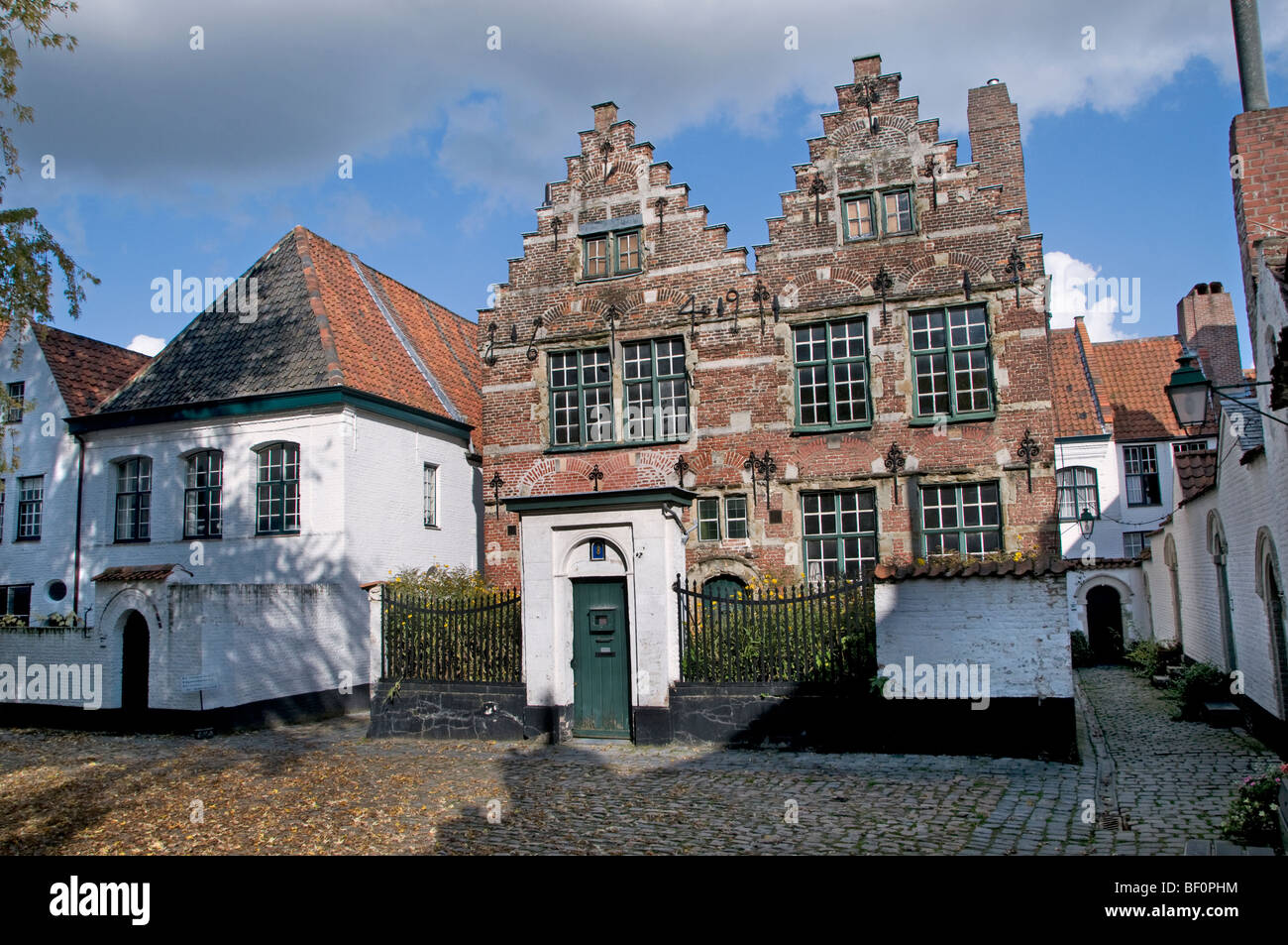 Kortrijk Begynhof cour béguine St.Elisabeth Belgique Flandre Orientale Ville historique Banque D'Images