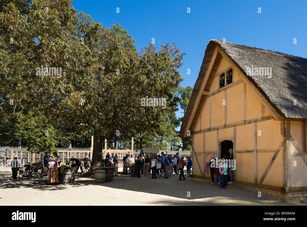 Fort James, Jamestown Settlement, Jamestown, en Virginie, USA Banque D'Images
