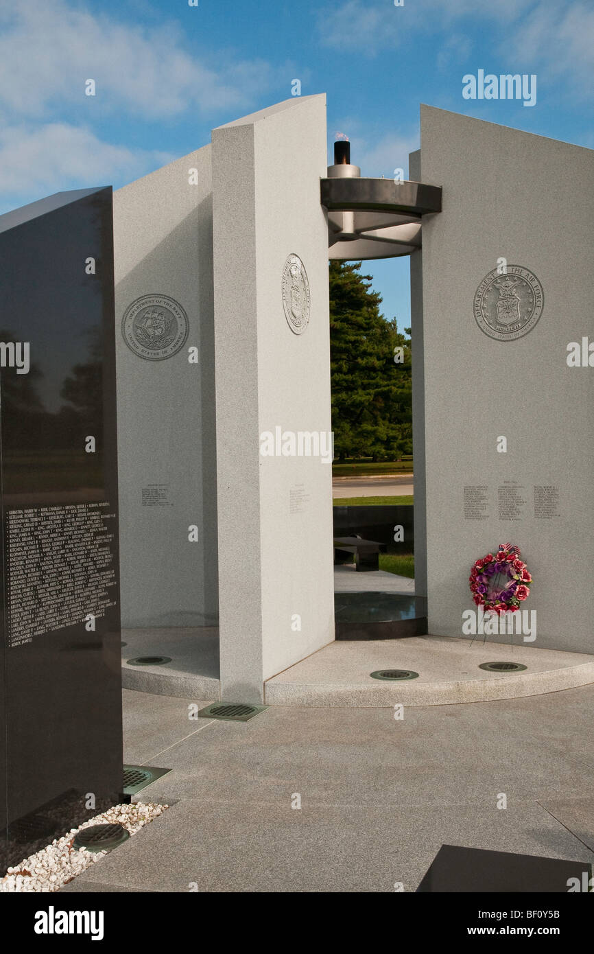 L'Illinois Guerre du Vietnam Veterans Memorial. Banque D'Images