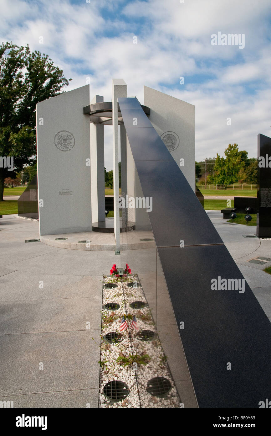 L'Illinois Guerre du Vietnam Veterans Memorial. Banque D'Images